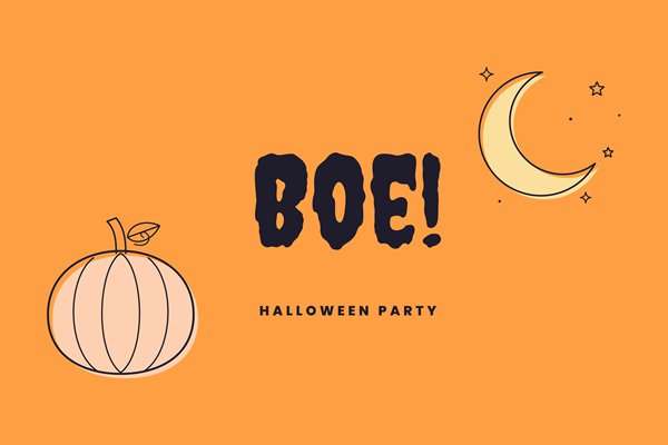 Vlagontwerp Halloween oranje