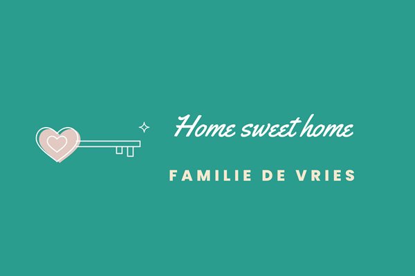 Vlagontwerp Home sweet home