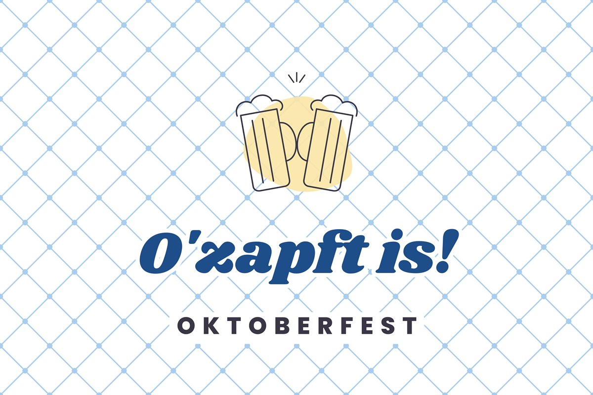 bandera de Oktoberfest